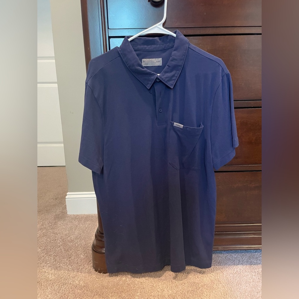 Figs Deep Blue Men's Polo Shirt
